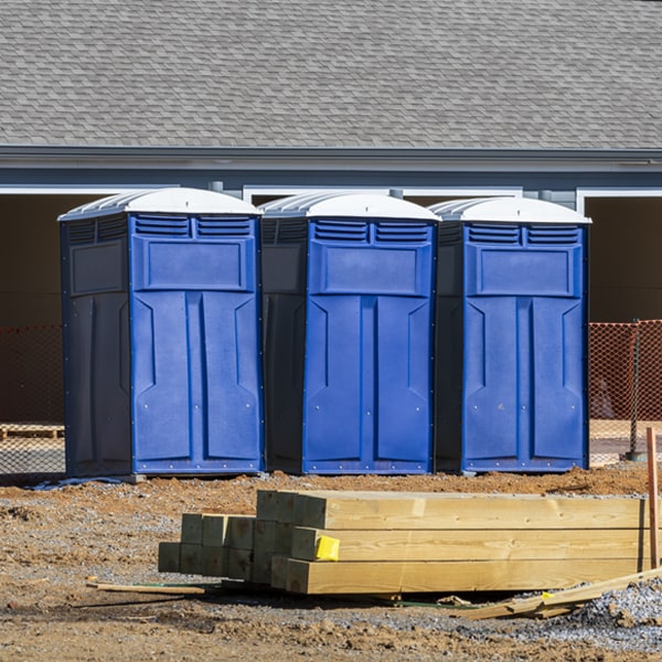 how can i report damages or issues with the portable restrooms during my rental period in Maize Kansas